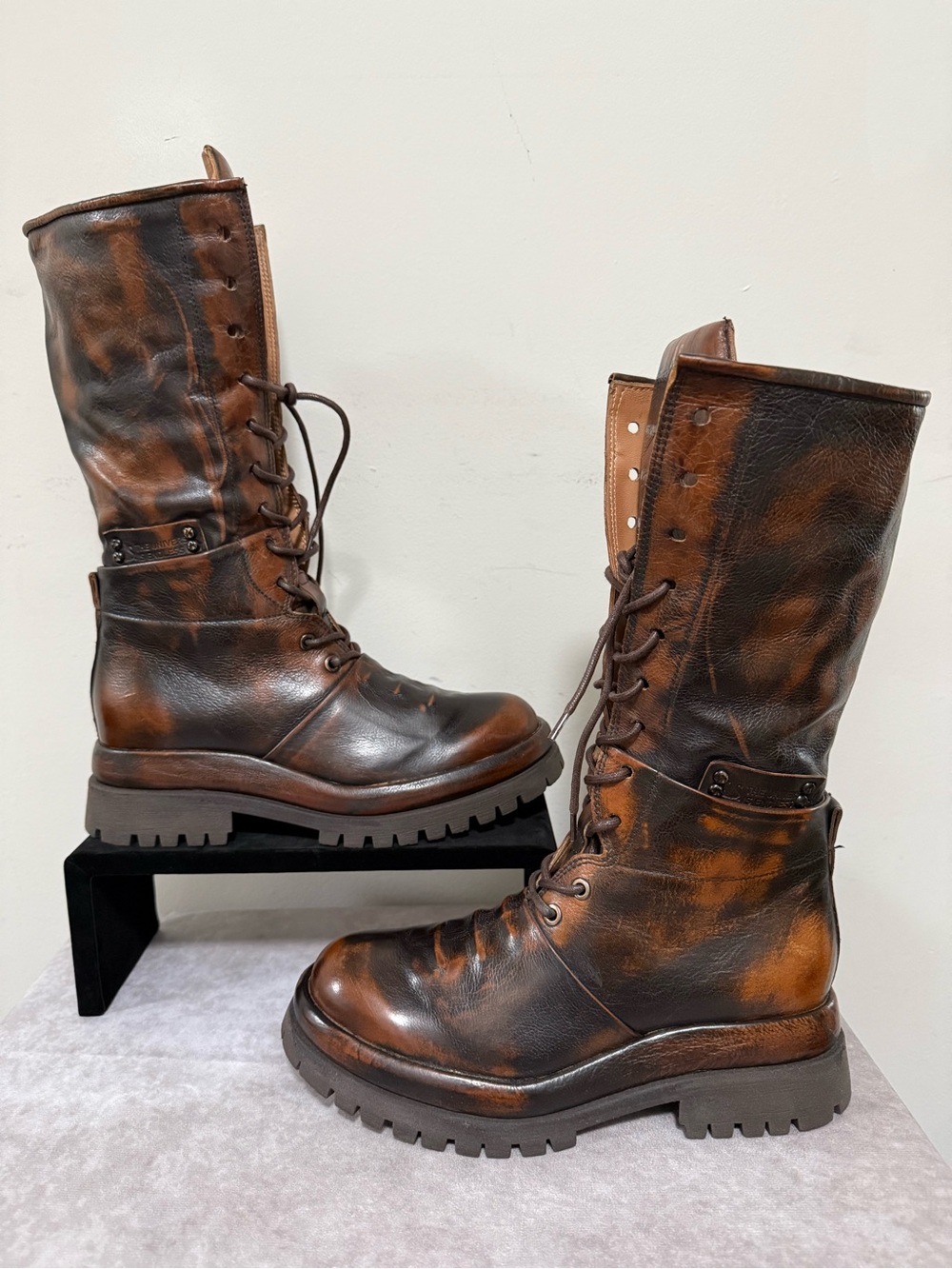New AS98 Distressed Whiskey Donovan Boots Size 39